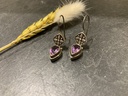 Boucles d'Oreilles Argent 925 & Amethyste [0076]