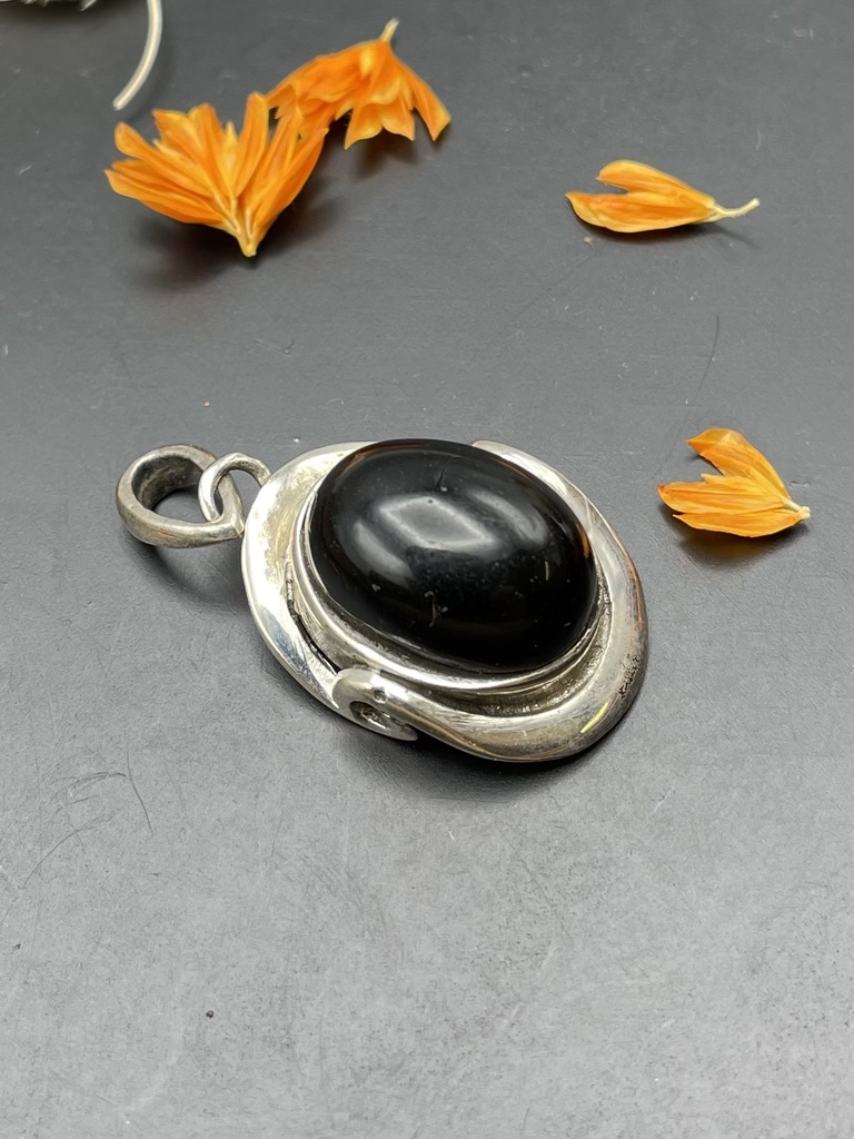 Pendentif Argent 925 & Onyx [0070]