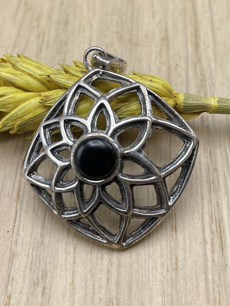 Pendentif Argent 925 & Onyx [0077]