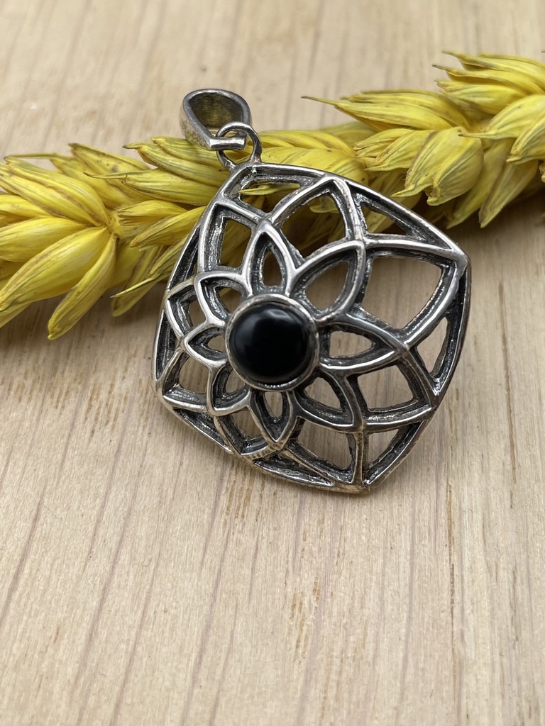 Pendentif Argent 925 & Onyx [0077]