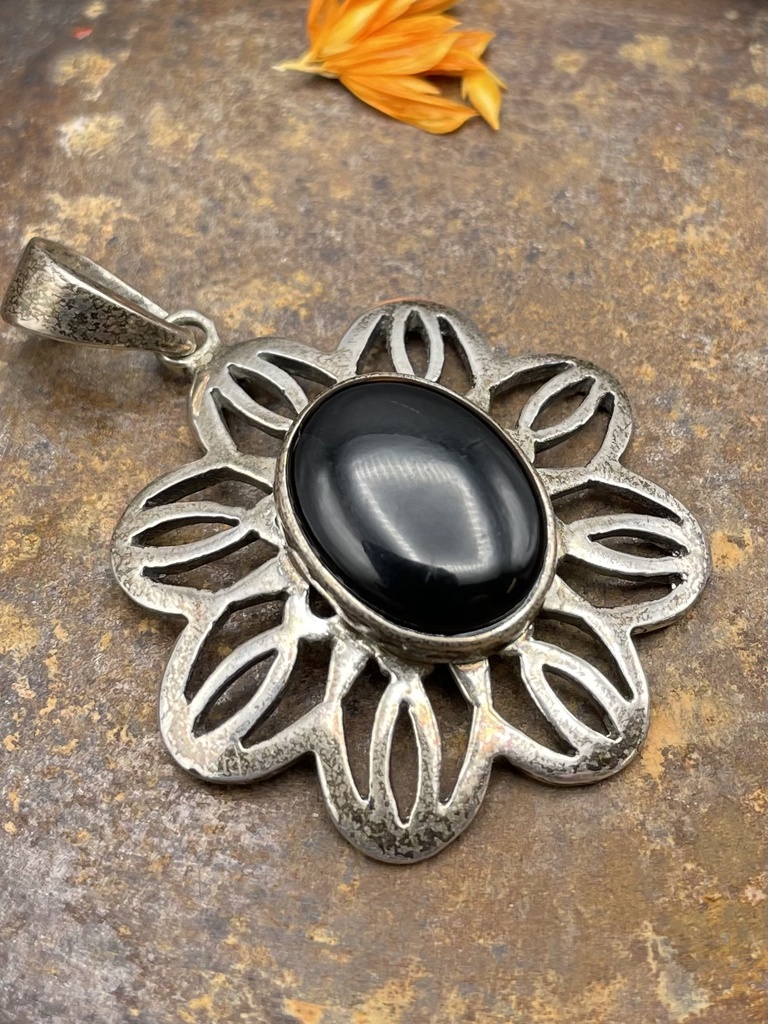 Pendentif Argent 925 & Onyx [0078]