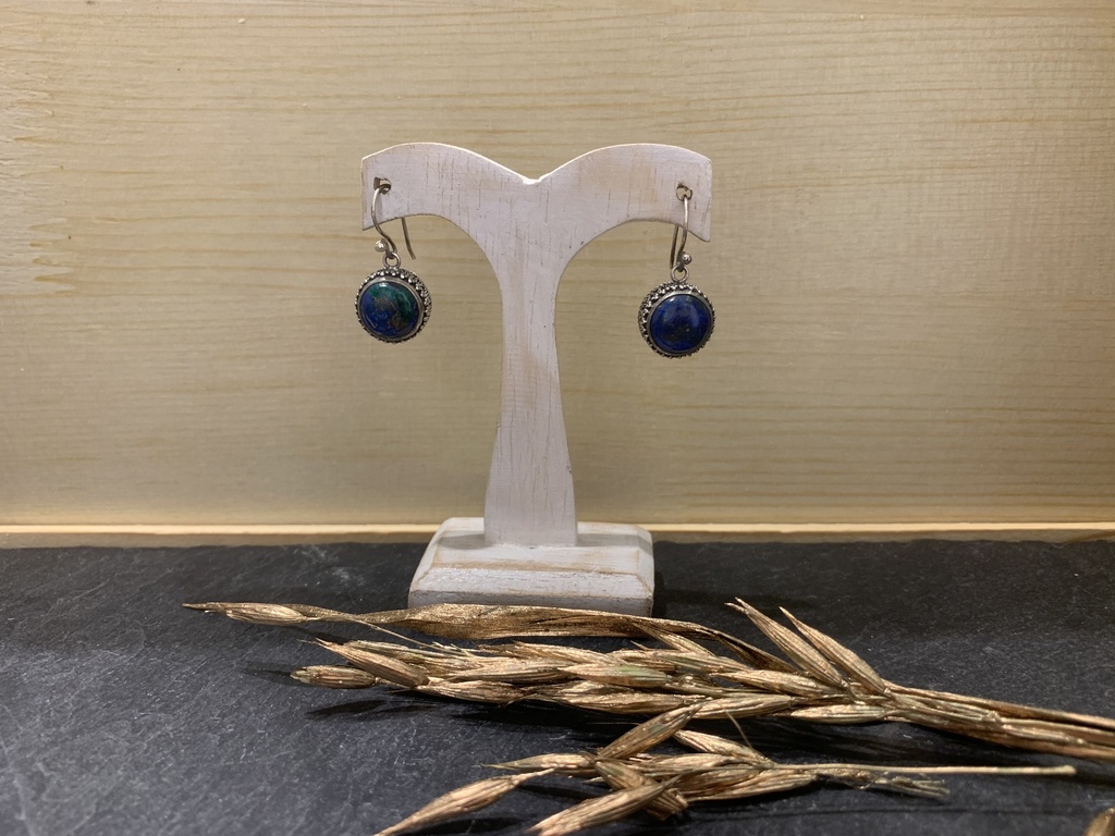 Boucles d'Oreilles Argent 925 & Lapis lazuli [0087]
