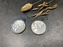 Boucle d'Oreille Argent 925 & Nacre [0105]