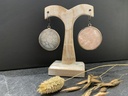 Boucle d'Oreille Argent 925 & Nacre [0105]