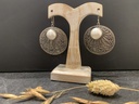 Boucle d'Oreille Argent 925 & Perle de culture [0113]