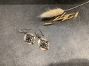 Boucle d'Oreille Argent 925 & Lapis lazuli [0138]