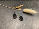 Boucle d'Oreille Argent 925 & Onyx [0141]