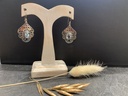 Boucle d'Oreille Argent 925 & Topaze [0147]