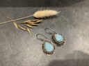 Boucle d'Oreille Argent 925 & Larimar [0149]