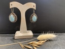 Boucle d'Oreille Argent 925 & Larimar [0149]