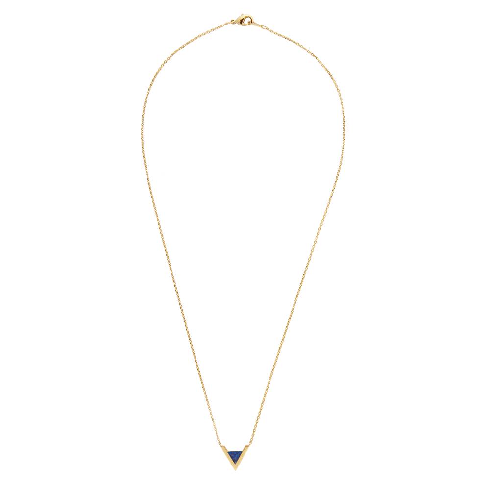 Galaxy Necklace Triangle A Blue Lapis Lazuli [Collier]