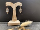 Boucle d'Oreille Argent 925 & Topaze [0184]
