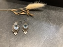 Boucle d'Oreille Argent 925 & Topaze [0184]