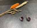 Boucle d'Oreille Argent 925 & Améthyste [0194]