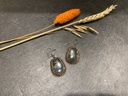 Boucle d'Oreille Argent 925 & Agate mousse [0204]