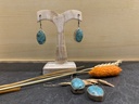 Boucle d'Oreille Argent 925 & Turquoise [0209]