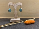 Boucle d'Oreille Argent 925 & Turquoise [0209]
