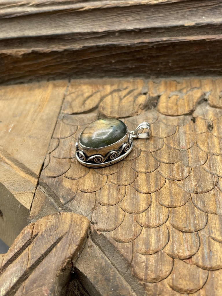 Pendentif Argent 925 & Labradorite [0090]