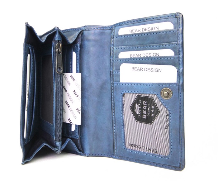 Portefeuille Cow Lavato Bleu [Portefeuille]