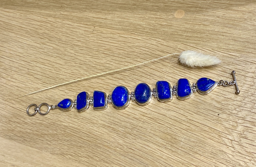 Bracelet Argent 925 & Lapis Lazuli [0147]