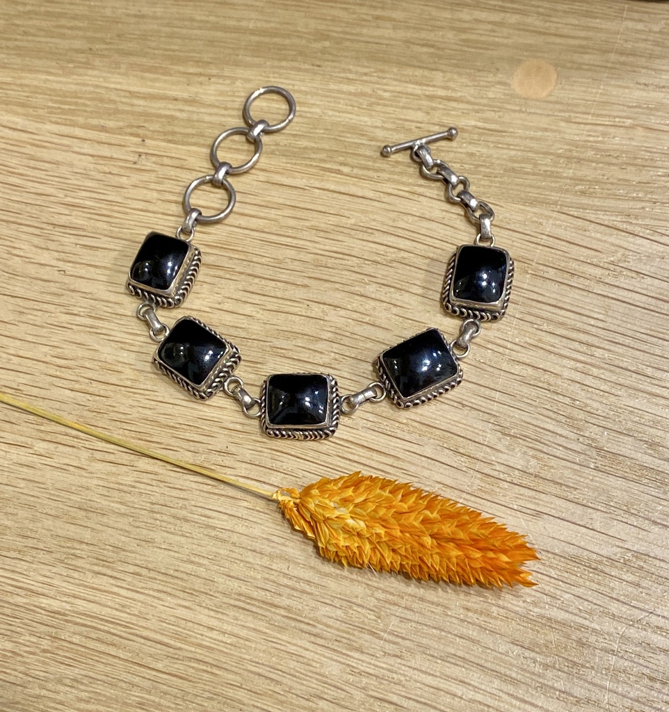 Bracelet Argent 925 & Onyx [0157]