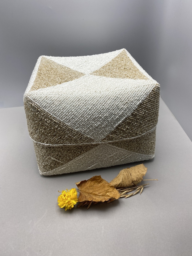 BOITE PERLEE Blanc, Sable (XL) [Boite à bijoux]