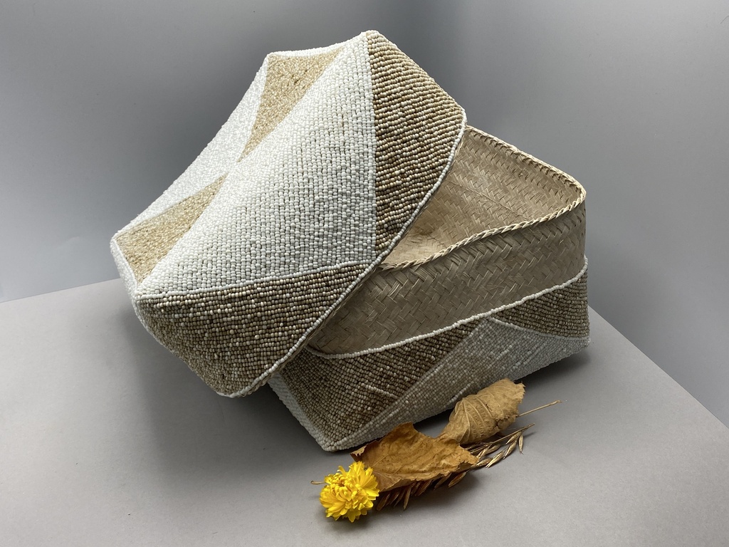 BOITE PERLEE Blanc, Sable (XL) [Boite à bijoux]