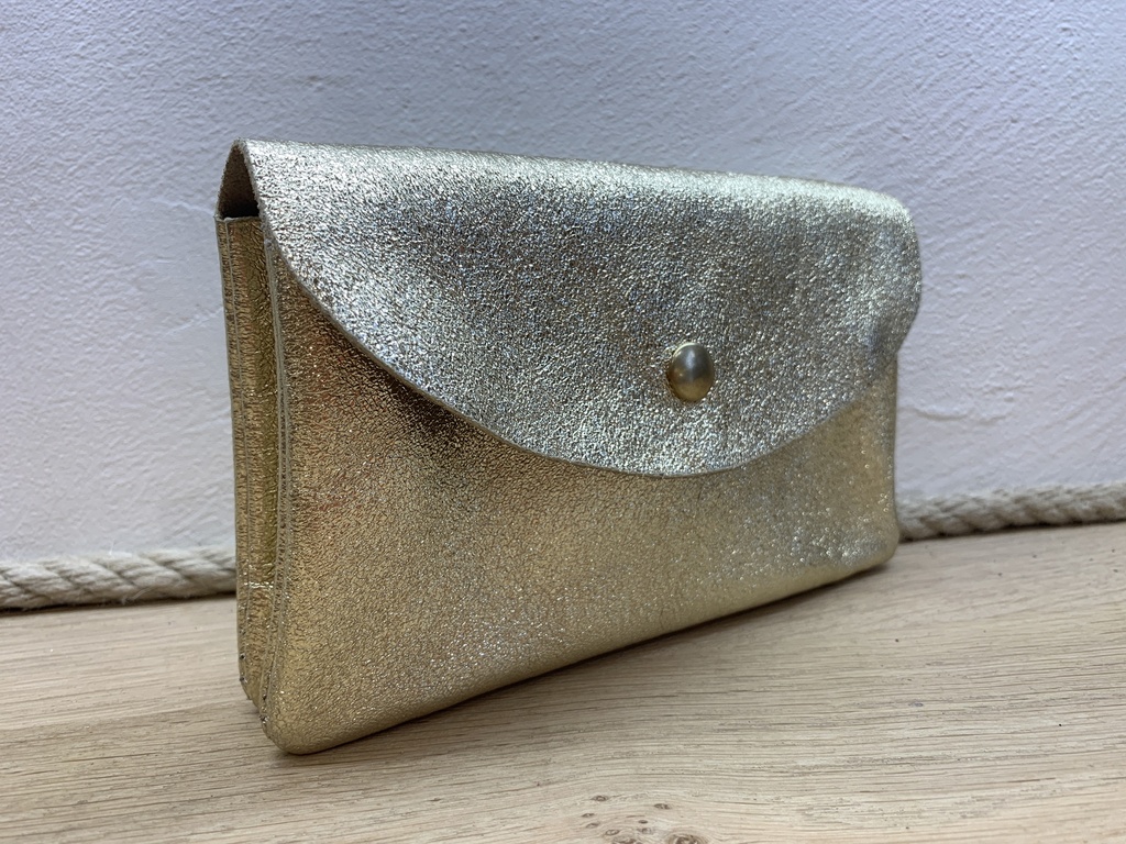 Pochette Cuir métalisé Doré [Pochette]