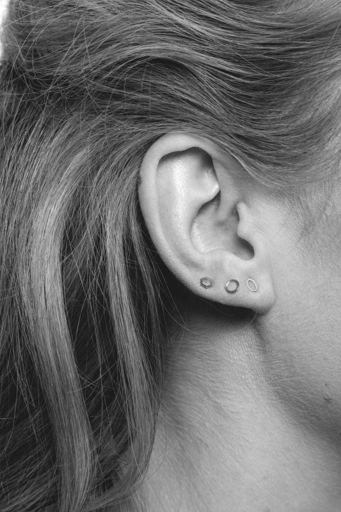 Petite Earrings Hexagon Silver [Boucles d'oreilles]