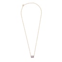 Amour Rectangle Marble lilac Gold [Collier]