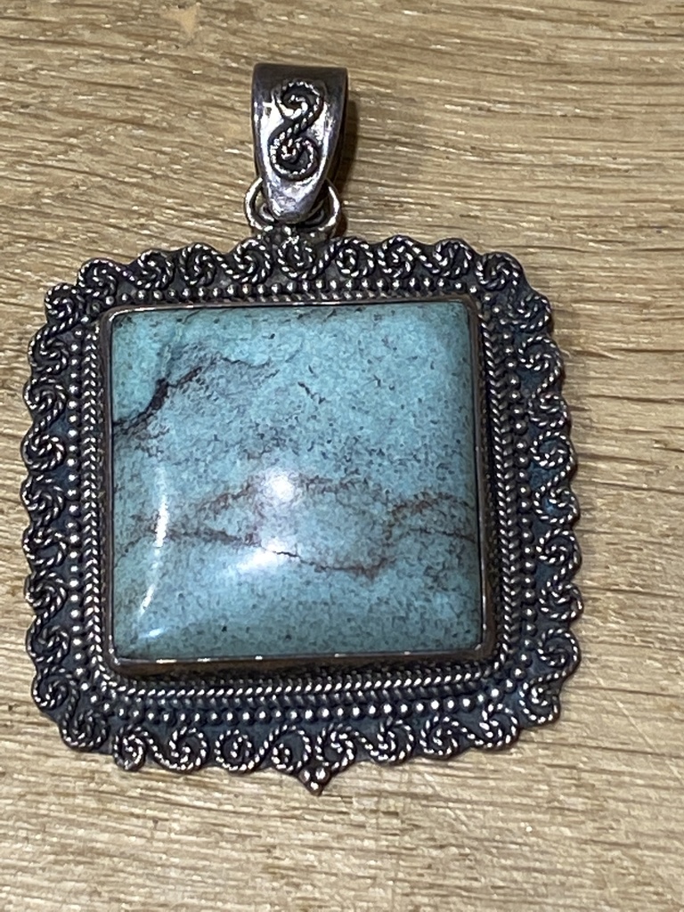 Pendentif Argent 925 & Turquoise [0271]