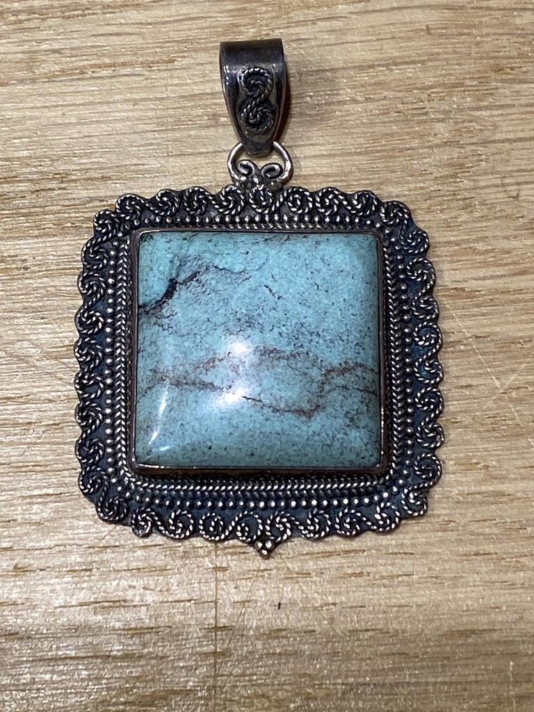 Pendentif Argent 925 & Turquoise [0271]