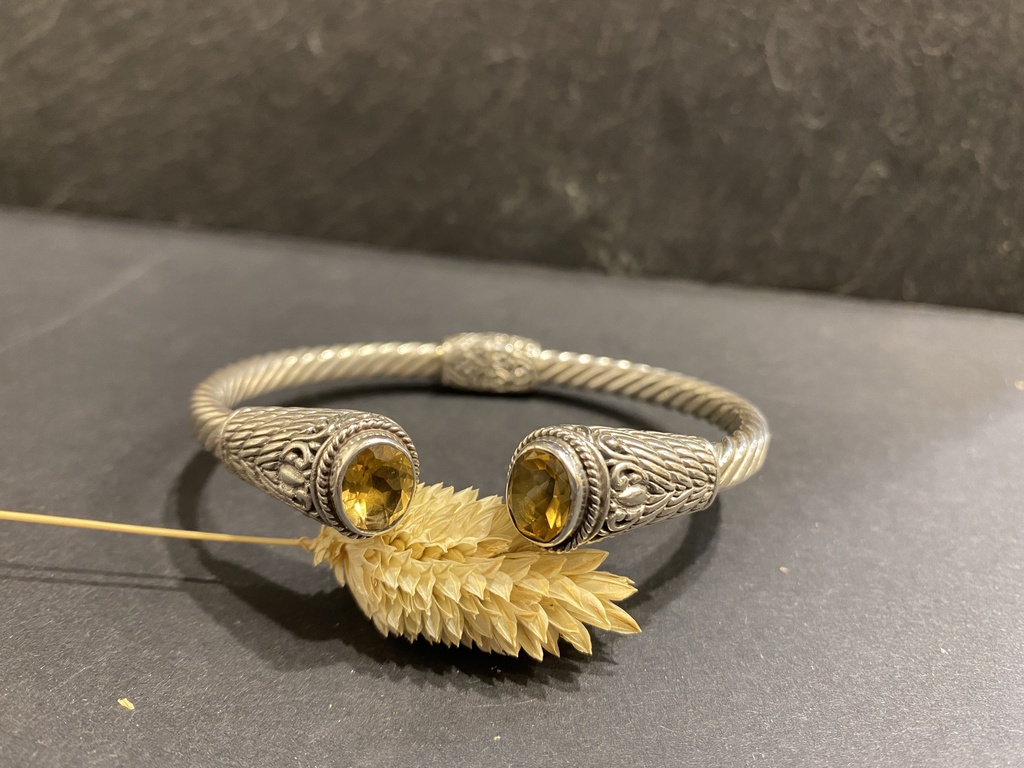 Bracelet Argent 925 & Citrine [0208]