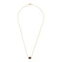 Galaxy Necklace Moon A Black Howlite [Collier]