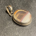 Pendentif Argent 925 & Agate [0300]