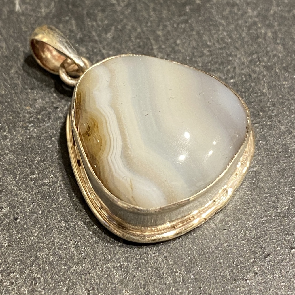 Pendentif Argent 925 & Agate [0304]