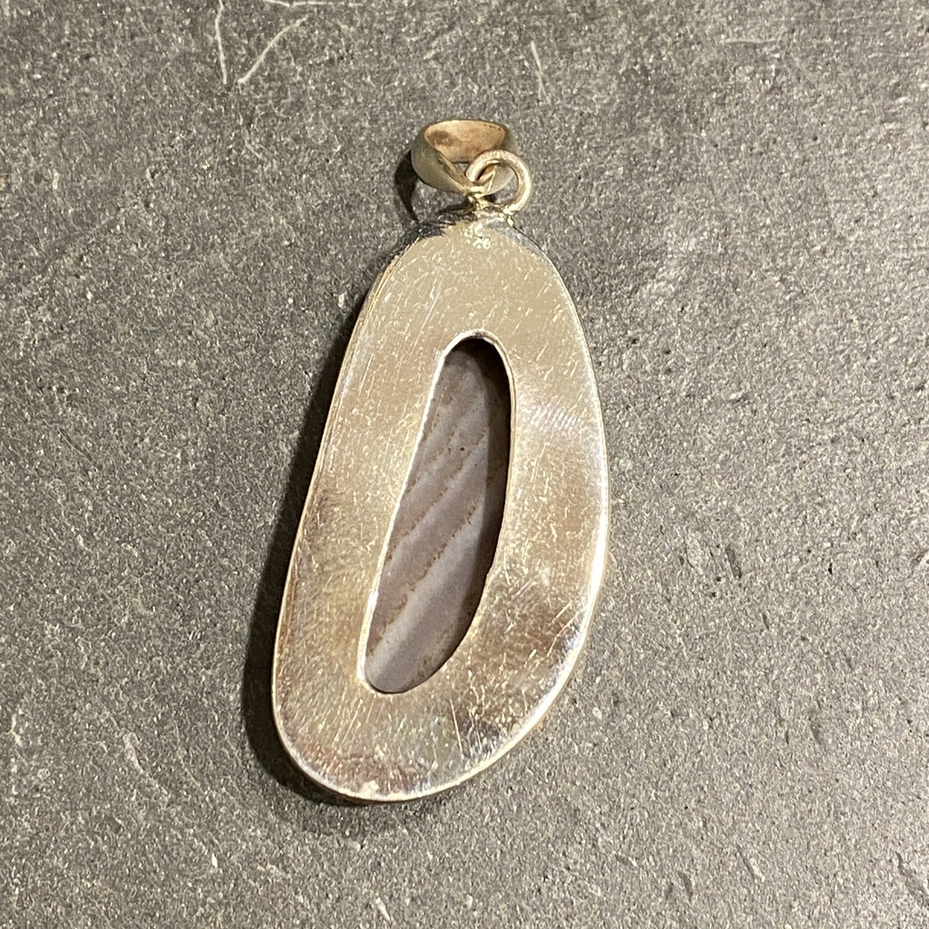 Pendentif Argent 925 & Agate [0306]