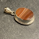 Pendentif Argent 925 & Agate [0308]