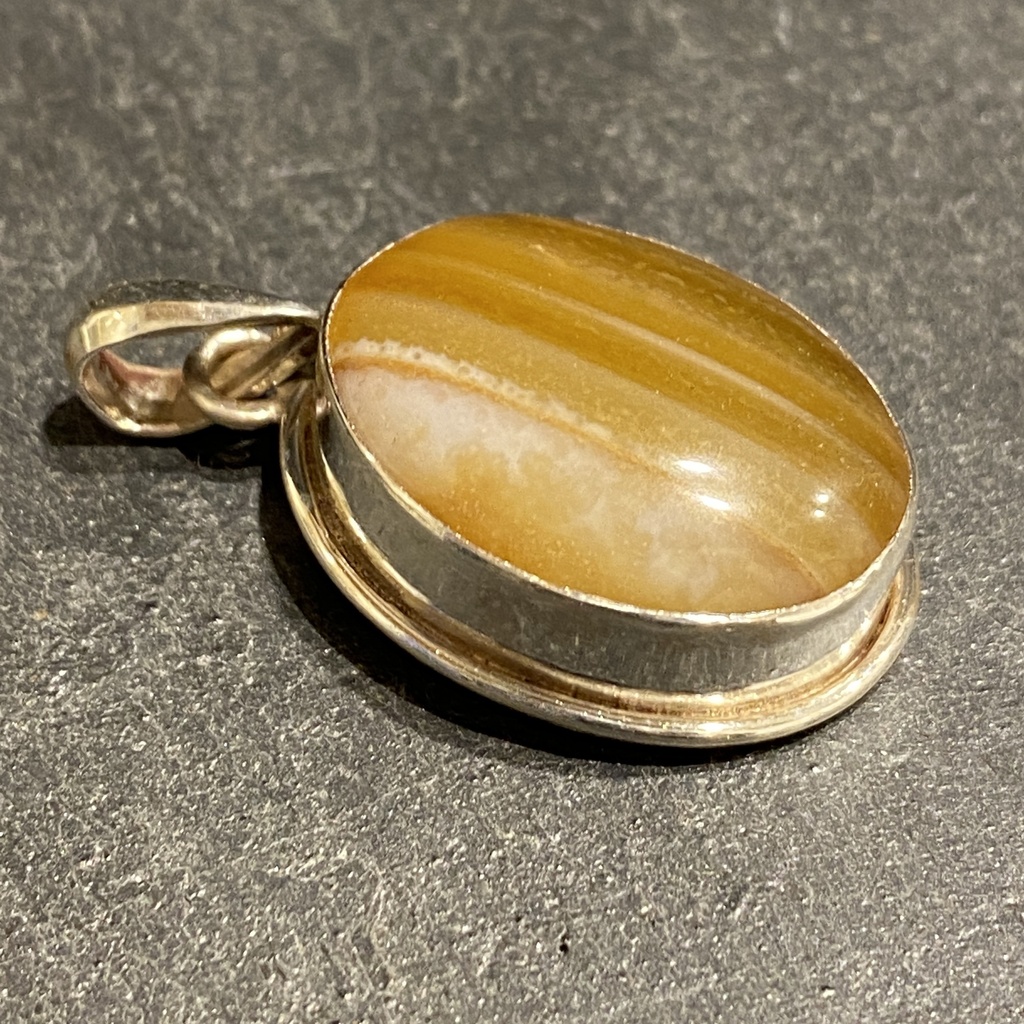 Pendentif Argent 925 & Agate [0315]