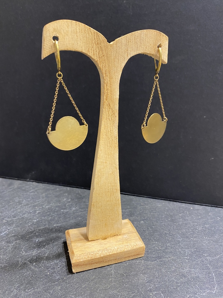 Boucles D'Oreilles Totem Vert canard