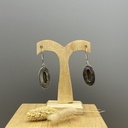 Boucles d'Oreilles Argent 925 & Jaspe [0344]
