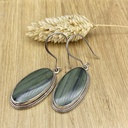 Boucles d'Oreilles Argent 925 & Jaspe [0344]