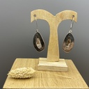 Boucles d'Oreilles Argent 925 & Agate [0345]