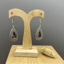 Boucles d'Oreilles Argent 925 & Agate [0348]