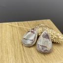 Boucles d'Oreilles Argent 925 & Agate [0348]