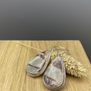 Boucles d'Oreilles Argent 925 & Agate [0348]