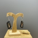 Boucles d'Oreilles Argent 925 & Agate [0350]