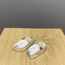 Boucles d'Oreilles Argent 925 & Agate [0350]