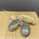 Boucles d'Oreilles Argent 925 & Jaspe [0352]