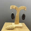 Boucles d'Oreilles Argent 925 & Agate [0357]